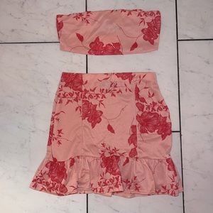 NWT MISGUIDED Two Piece Set Top and Skirt